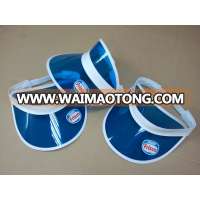 Printing Logo Visor Cap Fashion Transparent PVC Eyeshade Perspex Sun Visor Cap Clear PVC Visor